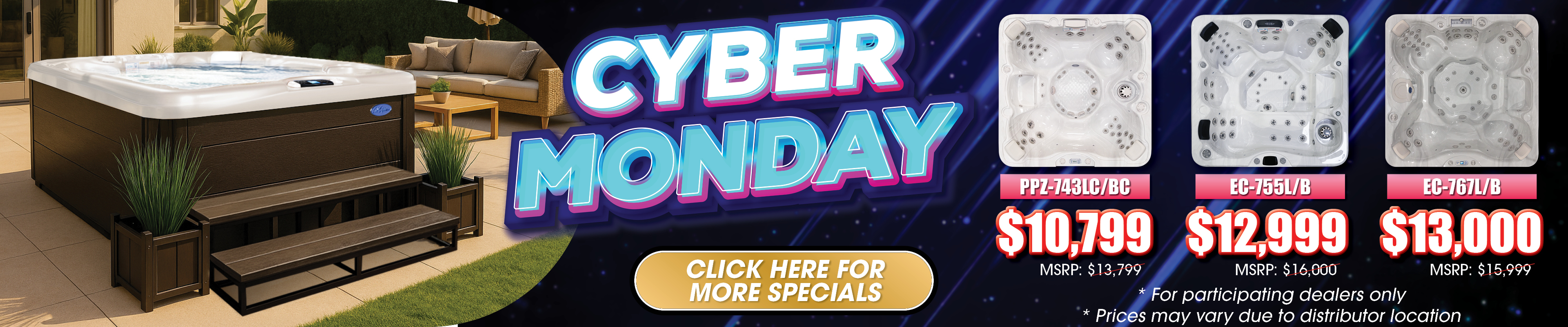 Calspas hot tub being used in a family setting - Amarillo