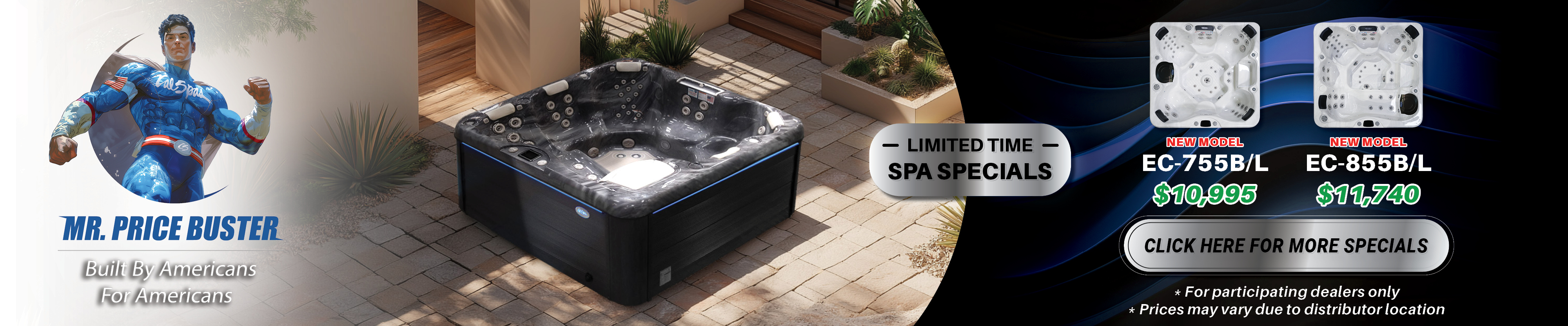 Calspas hot tub being used in a family setting - Amarillo